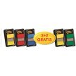 Zakładki 3M Post-it®, szerokie, 3x50 zakładek 25,4 x 43,2mm + 2x50 GRATIS 