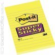 Karteczki samoprzylepne 3M Post-it Super Sticky XXL, Żółte w linię, 102 x 152 mm, 75 karteczek 