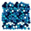 Pompony poliestrowe DALPRINT niebieskie (120szt) 
