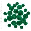 Pompony akrylowe DALPRINT ciemno-zielone (24szt) 