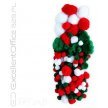Pompony akrylowe DALPRINT mix świąteczny (100szt) 