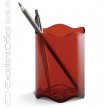 Pojemnik na długopisy DURABLE TREND przeźroczysty-czerwony 