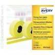 Etykiety cenowe w rolce Avery Zweckform 26x16 żółte,trwałe (15000) 