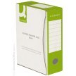 Pudło archiwizacyjne Q-CONNECT, karton, A4/100mm, biało/zielone 
