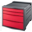 Pojemnik z szufladami ESSELTE Europost Vivida A4/4szuflady, czerwony 