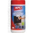 Ściereczki do czyszczenia monitorów APLI (100szt) 
